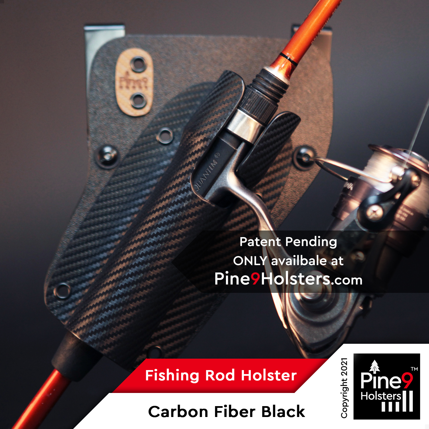 Right Hip Carbon Fiber Black – USA Hand Crafted Pine 9 Fishing